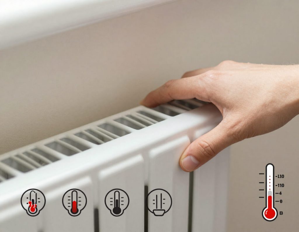 Termosifone che scalda solo a metà - diagnosi problema riscaldamento caldo sopra freddo sotto